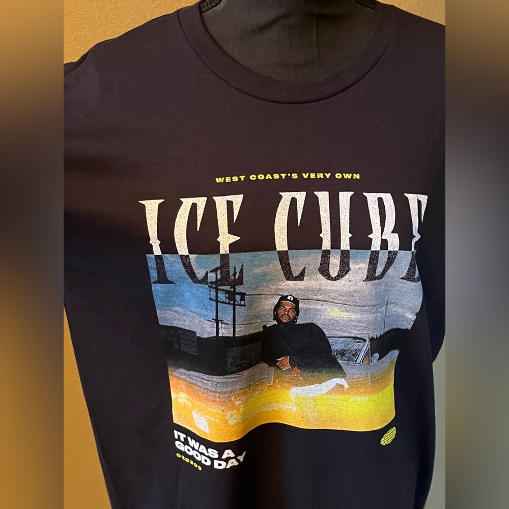 ICE CUBE black short sleeve T-shirt.  Size L. NWOT.  UNISEX - Picture 3 of 9